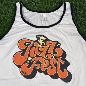 New Orleans Jazz Fest 2022 Official Shirt Adult XXL 2XL Tank Top White